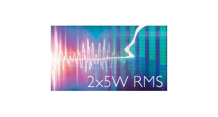 10 W RMS toplam çıkış gücü