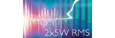 10 W RMS total output power
