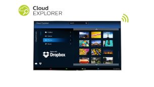 Cloud Explorer y Dropbox™: comparte contenidos directamente con el televisor