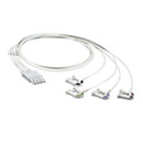 Cbl 4 lead set Grabber IEC, ICU ECG patient cable set, chest Lead Set