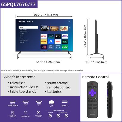 Elegant Smart TV with a vivid display