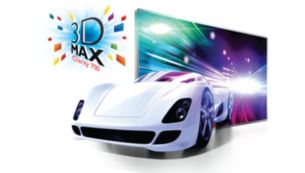 Funkce 3D Max Clarity 700 pro strhující zážitek s 3D obrazem v rozlišení Full HD