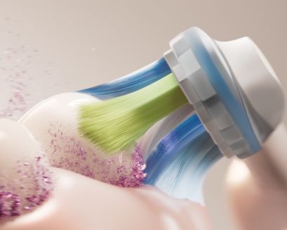 Close up graphic of Philips Sonicare Premium Plaque Control brush