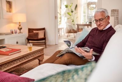 Man being monitored at home