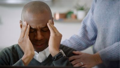 OSA Awareness, Morning headaches, Rubbing temples