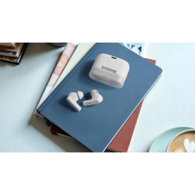 Philips TAT2000WT/97 white true wireless headphones product view 2