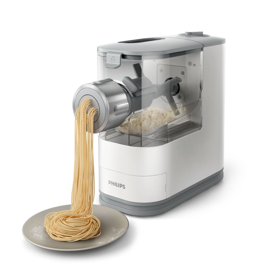 Viva Collection Machine à pâtes automatique compacte- 4 formes-Blanc  HR2345/19