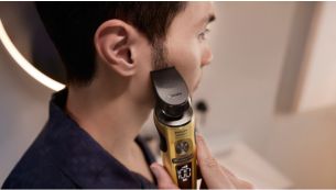 Trimming your mustache and sideburns