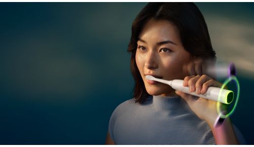 Guides you to brush with the right pressure