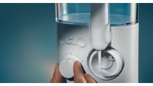 2 flossing modes and 10 pressure settings