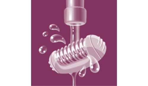 Testina di epilazione lavabile per un'igiene ottimale