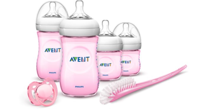 Avent naturale bottiglia rosa 260ml