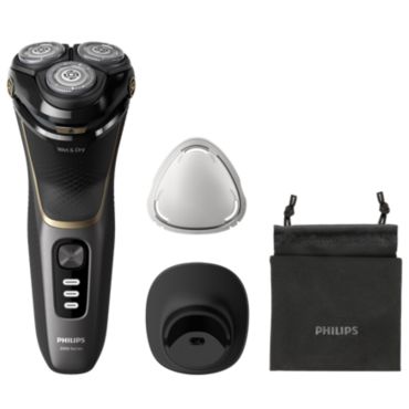 Shaver 3000 Series מכונת גילוח חשמלית לשימוש יבש ורטוב