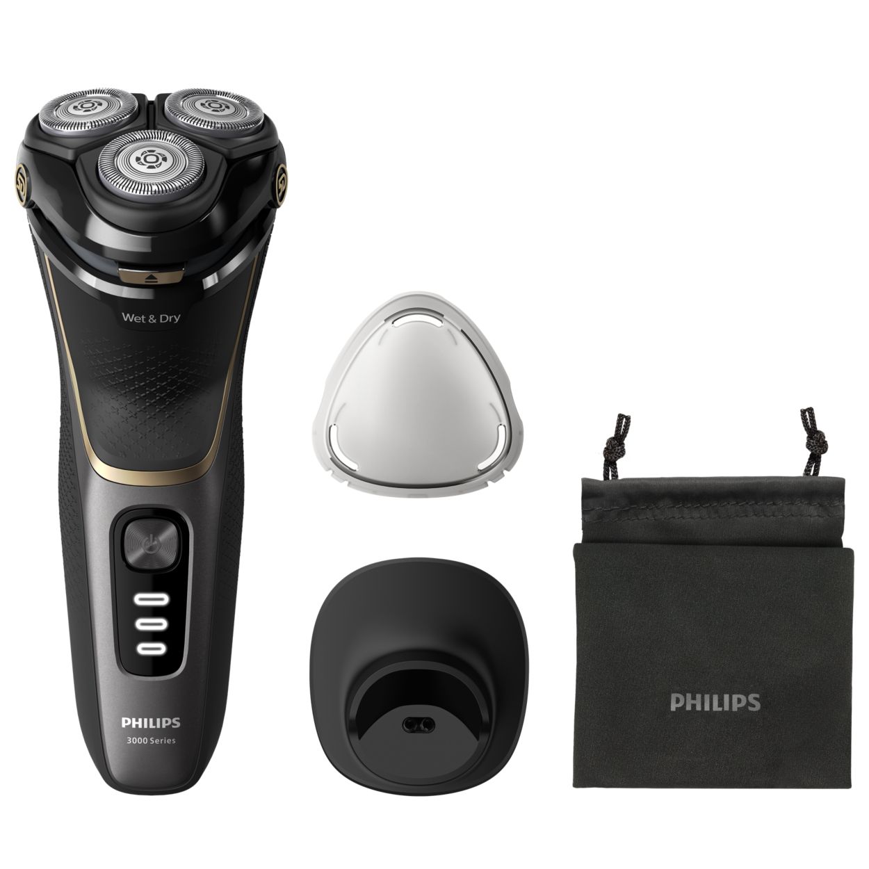 Philips Shaver series 3000 - Rasoio elettrico Wet & Dry, Modello S3333/54 :  : Salute e cura della persona