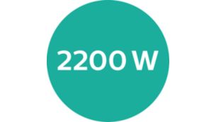 Puissance professionnelle de 2 200 W pour des résultats impeccables