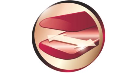 Ekstra geniş plakalarla uzun ve kalın saçlarda daha iyi sonuçlar