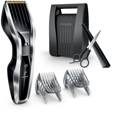 HC7450/80 Hairclipper series 7000 Sæt til hår- og skægtrimning, titaniumskær