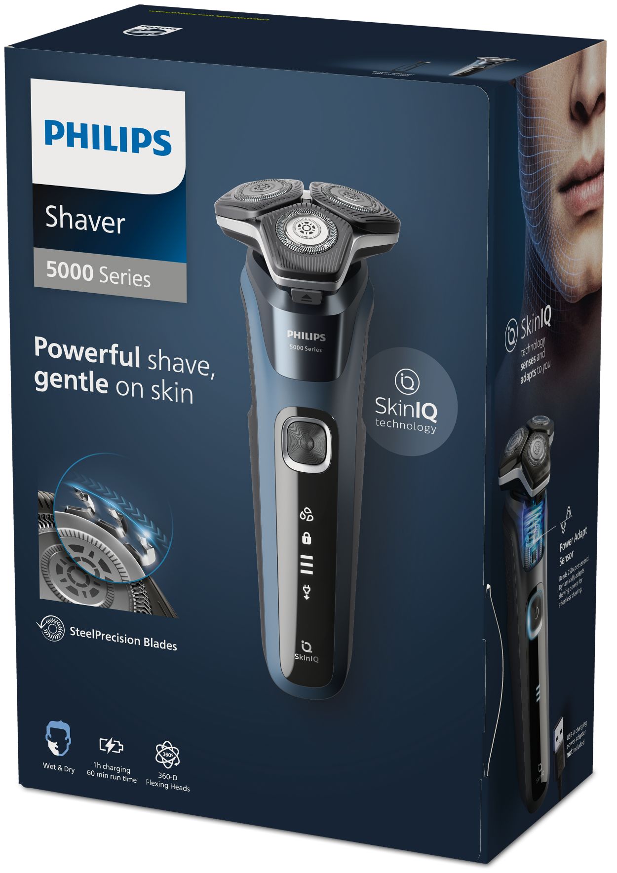 Ripley - AFEITADORA ELÉCTRICA PHILIPS SERIE 5000 CON TECNOLOGÍA SKINIQ  S5880/20