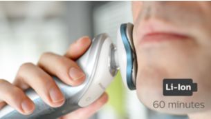 60 min Cordless Shaving once fully charged