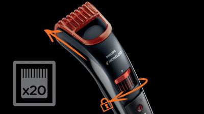 Cut the hair to any length you like with the adjustable comb