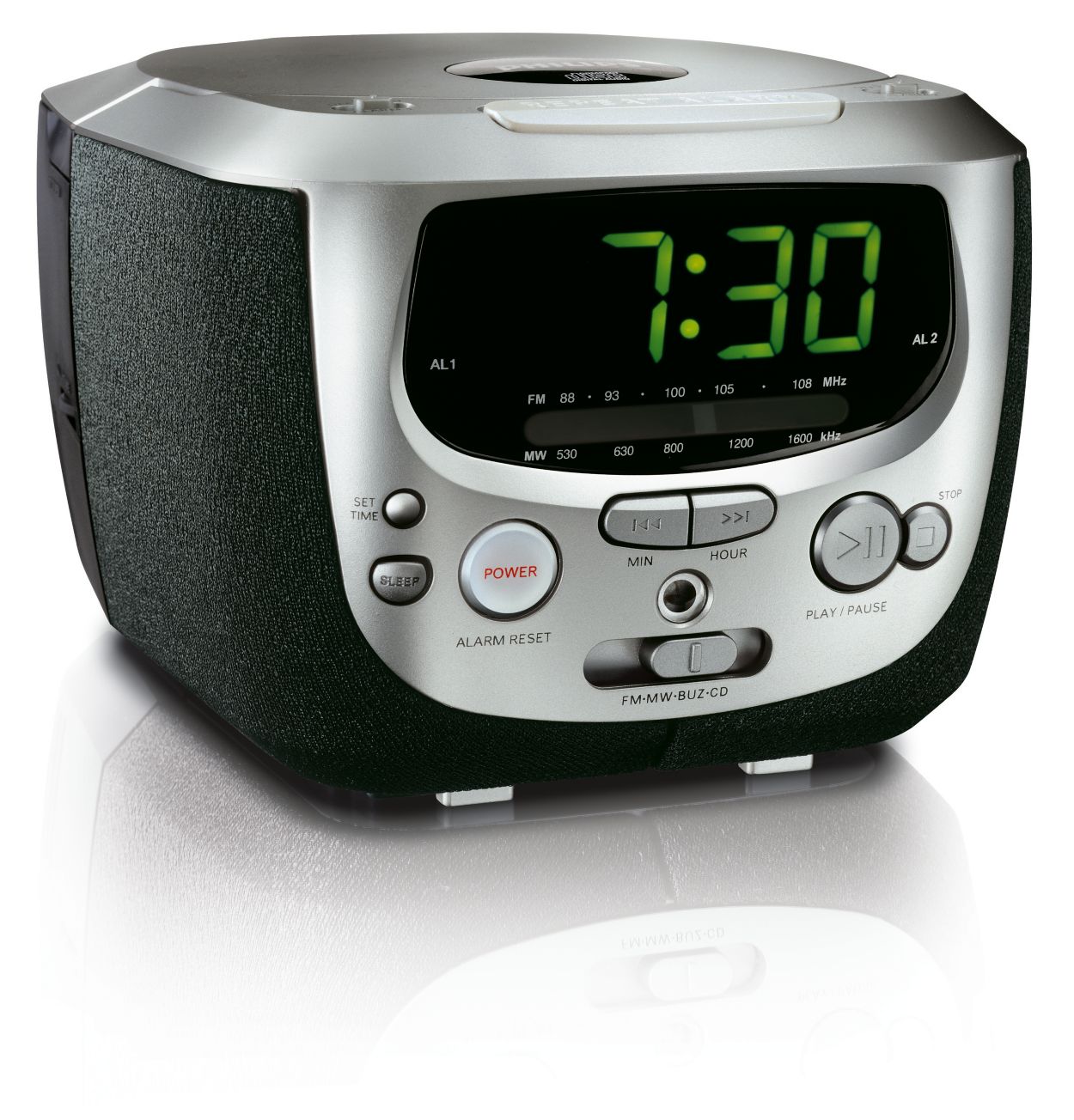 Radio Reloj Despertador AM/FM Pantalla LED Magnavox®