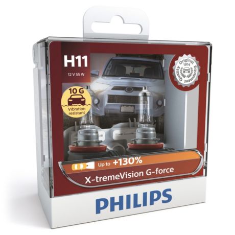 12362XVGS2 X-tremeVision G-force car headlight bulb
