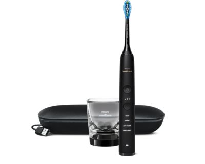 Philips Philips Sonicare DiamondClean 9000 Elektrische sonische tandenborstel met app - Zwart HX9911/09 aanbieding