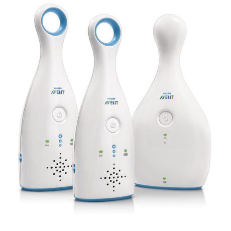 SCD486/00 Philips Avent جهاز مراقبة الطفل التناظري مع وحدتين خاصتين بالأهل