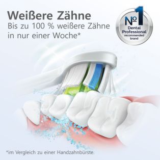Sonicare W2 Optimal White 2x Weiße Bürstenköpfe für Schallzahnbürste