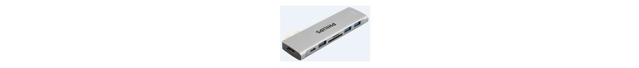 双 USB-C 插孔集线器扩展到 5 端口。