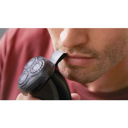 Afeitado y recorte cómodos y sencillos