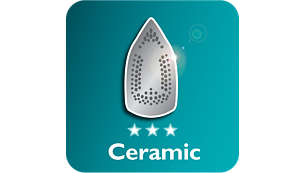 Ceramic soleplate for better gliding performance