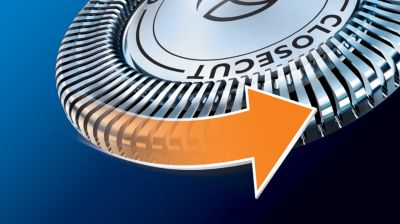 CloseCut blades, durable and self-sharpening for close shave