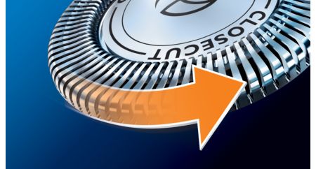 CloseCut blades, durable and self-sharpening for close shave