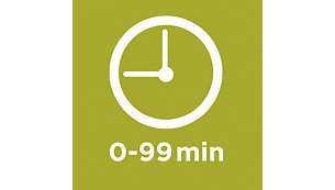 Zeitschaltuhr für bis zu 99 Minuten, mit Bereitschaftssignal