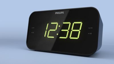 Clear, simple display with large clock digits