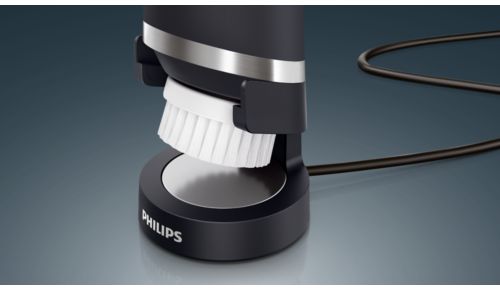 Oplader laadt de VisaPure Men in 6 uur volledig op