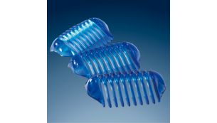 3 combs for different hair lengths