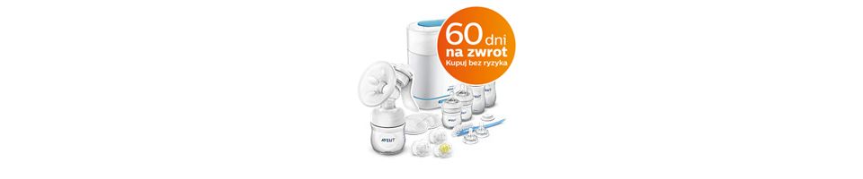 Komfort, więcej pokarmu* Odciąganie, karmienie i sterylizowanie