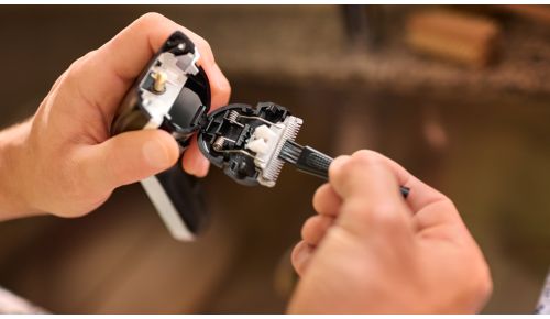 Snel schoon dankzij snel afneembare messen