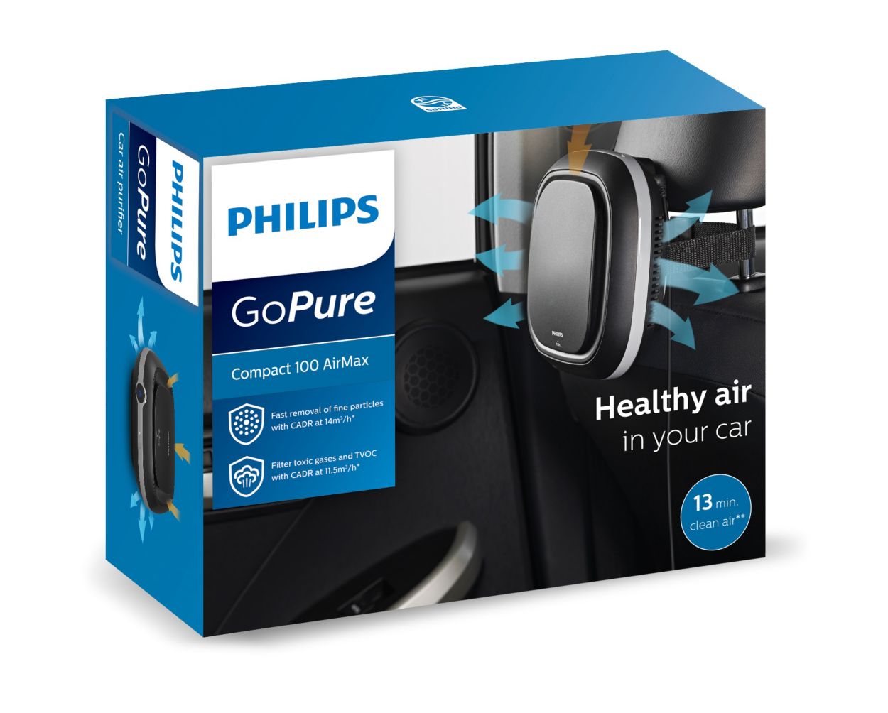 Philips gopure compact 100 airmax car store air purifier