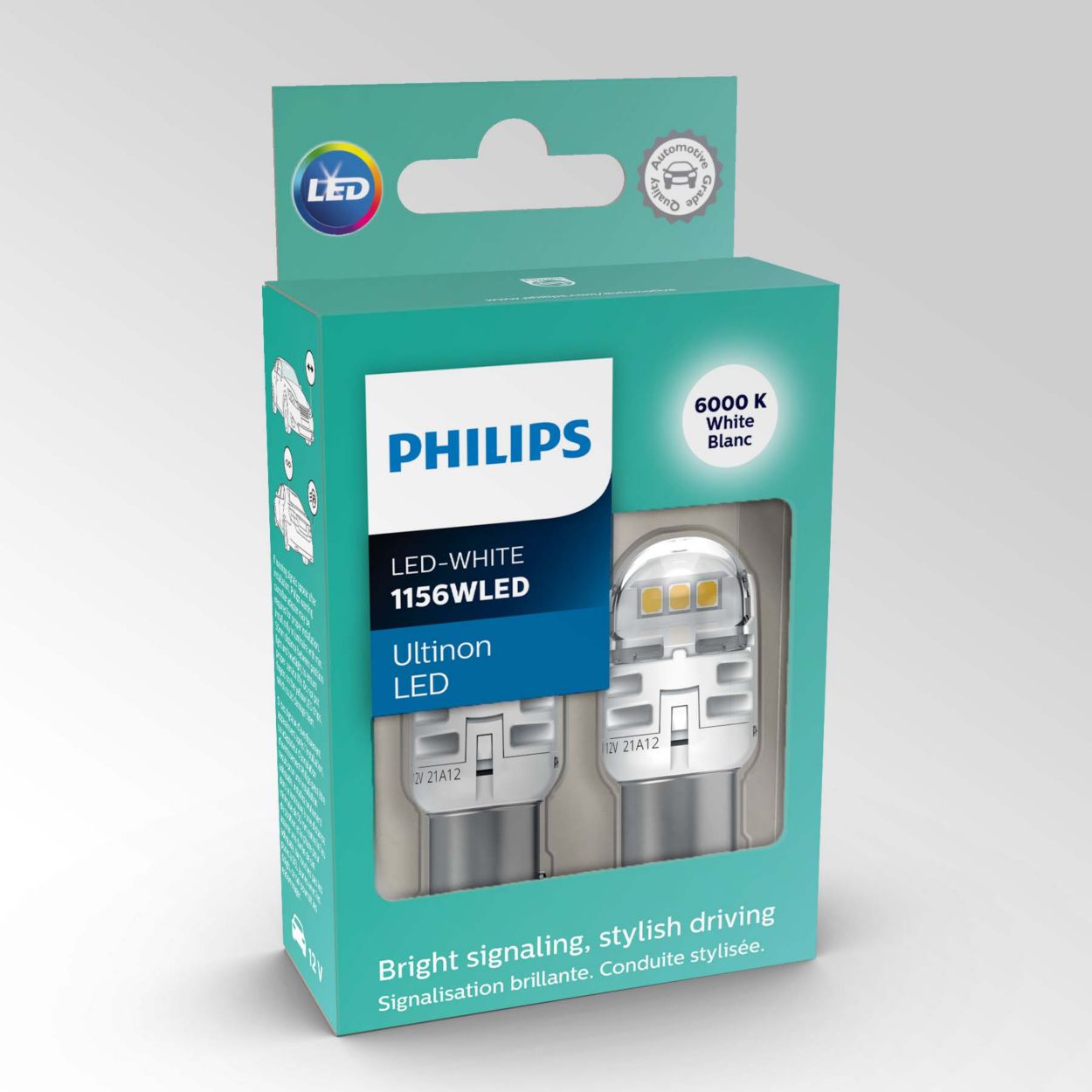 2 ampoules T10 W5W Philips 12V 5W