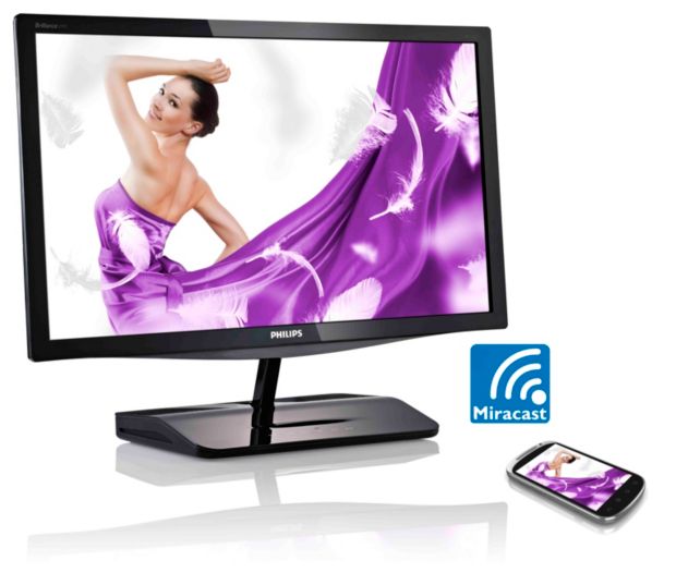Brilliance LCD monitor with Miracast
