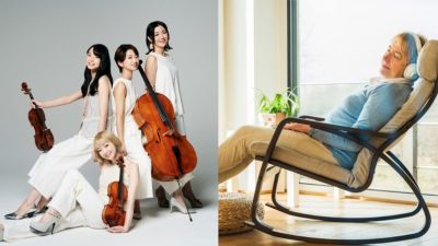 クラシック音楽家と睡眠コンサート中にリラックスする人