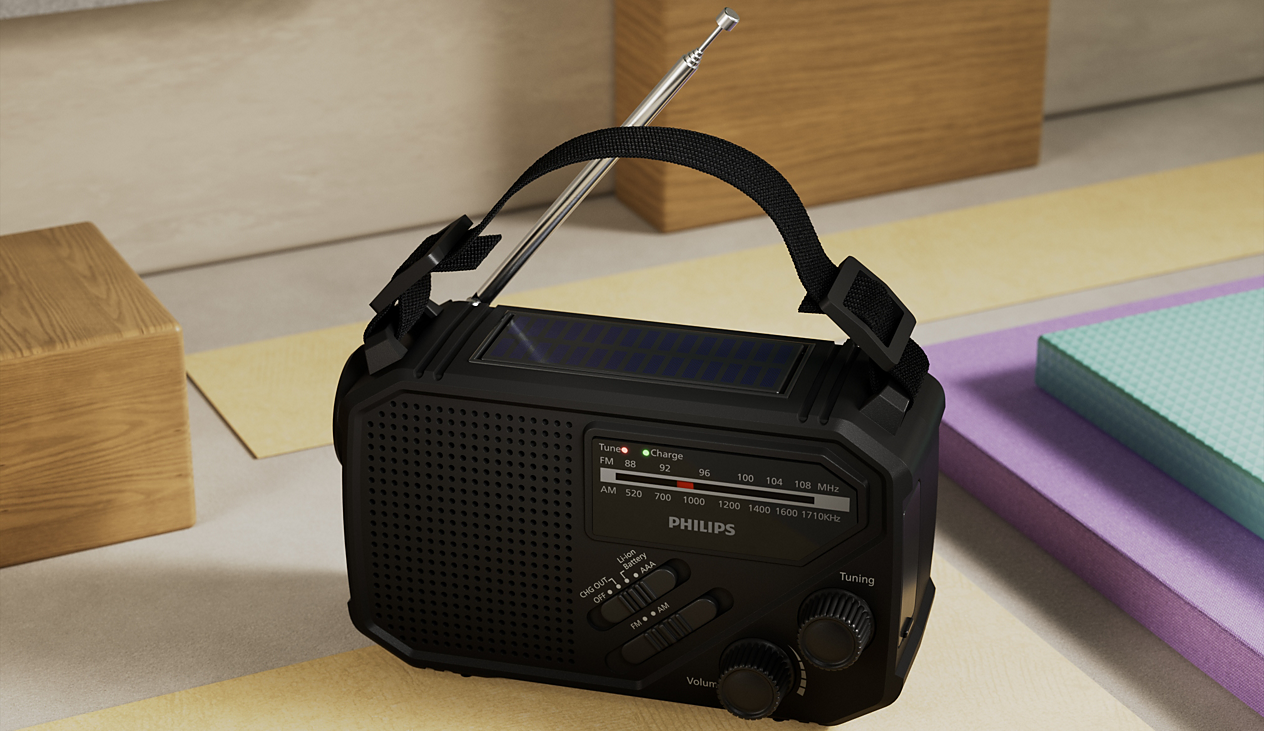 Uzticams radio, lukturītis un rezerves barošanas avots