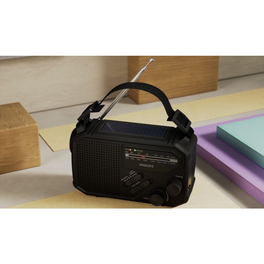 Reliable radio, torch and backup power source