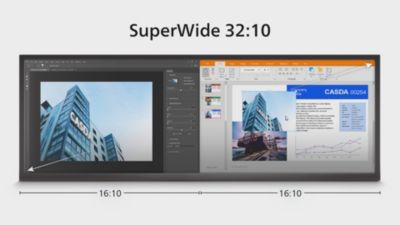 32:10 SuperWide designed to replace multiscreen setups