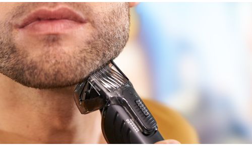 18 Schnittlängen (1 - 18 mm) für einen gleichmäßigen Bart oder Dreitagebart