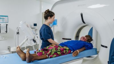 Medische weergaveprocedure met patiënt