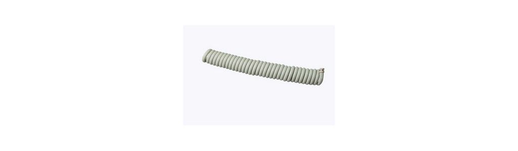 Coiled tubing for use with Philips two-hose noninvasive blood pressure cuff